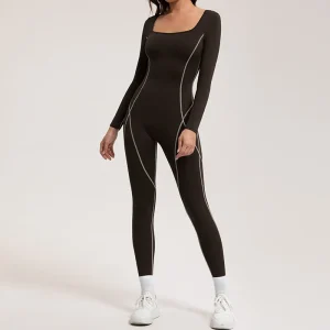 Women Yoga Fashion Line Sports Jumpsuit